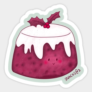 Christmas Pudding in PINK Sticker